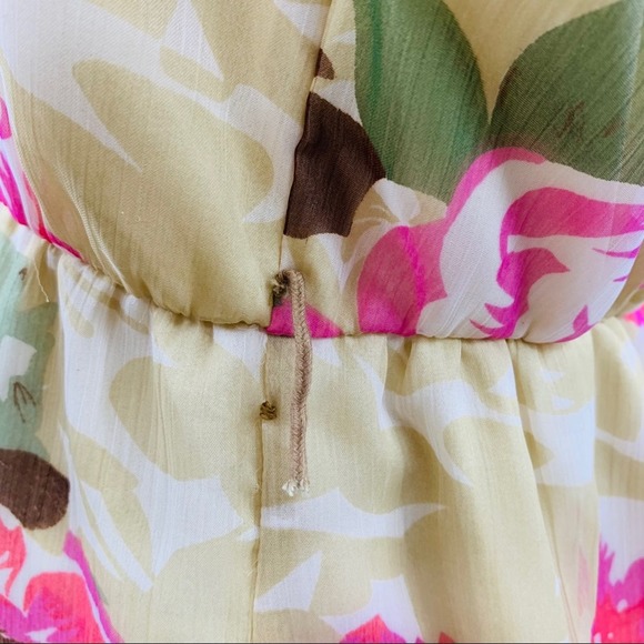 Walter Baker Cream Pink Floral Halter Top - Picture 7 of 12